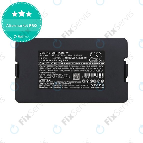 Batéria pre Flymo Easilife 800, Gardena Sileno Life 1250, Husqvarna Automower 520, 2500mAh, Li-Ion, 18V, 593 24 72-01, HQ