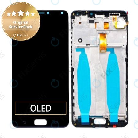 Asus Zenfone 4 Max ZC554KL (X00ID) - LCD Displej + Dotykové Sklo + Rám (Deepsea Black) Genuine Service Pack