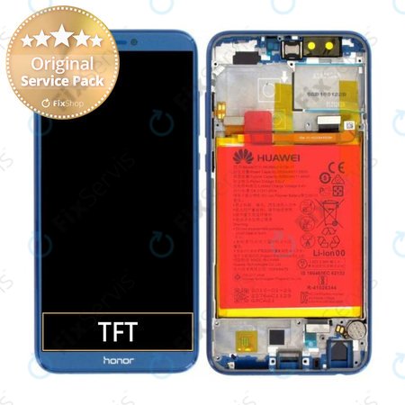 Huawei Honor 9 Lite - LCD Displej + Dotykové Sklo + Rám + Batéria (Sapphire Blue) - 02351SNQ Genuine Service Pack