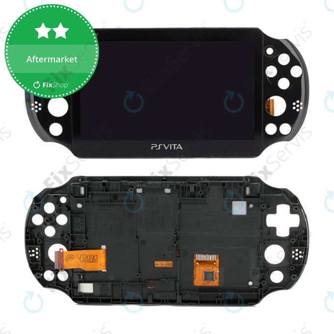 Sony Playstation Vita 2000 - LCD Displej + Dotykové Sklo + Rám (Black) TFT