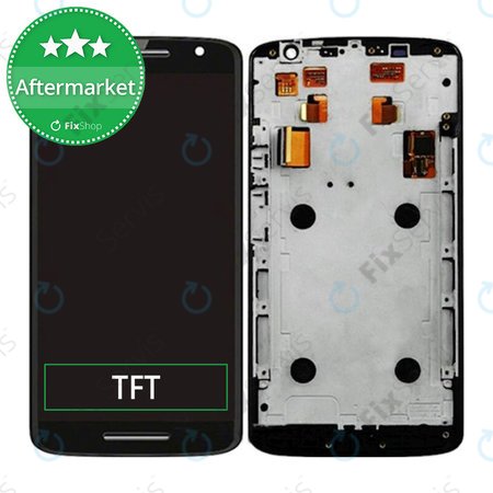 Motorola Moto X Play XT1562 - LCD Displej + Dotykové Sklo + Rám (Black) TFT