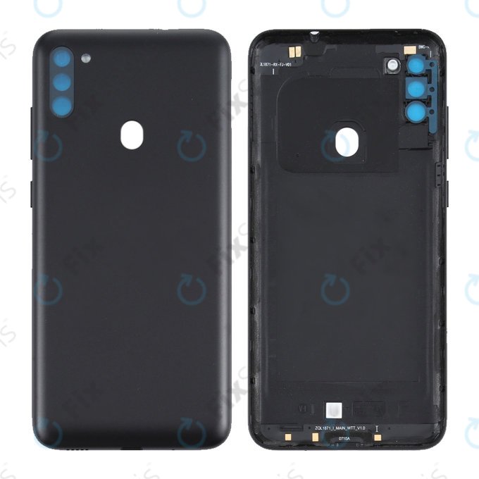 Samsung Galaxy M11 M115F - Batériový Kryt (Black) - GH81-19132A Genuine Service Pack