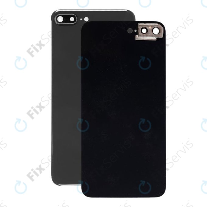 Apple iPhone 8 Plus - Sklo Zadného Housingu s Držiakom Kamery (Space Gray)