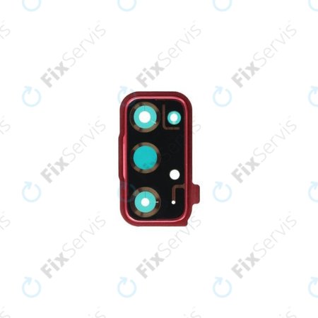 Samsung Galaxy S20 FE G780F - Rám Sklíčka Zadnej Kamery (Cloud Red) - GH98-46057E Genuine Service Pack