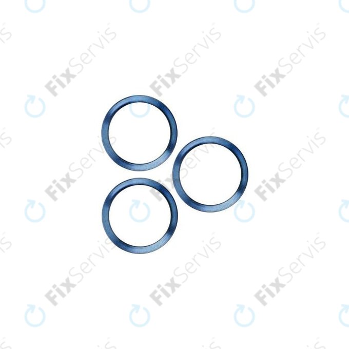 Apple iPhone 12 Pro - Rám Sklíčka Zadnej Kamery (Blue) - 3ks