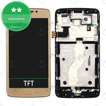 Motorola Moto G5 Plus - LCD Displej + Dotykové Sklo + Rám (Gold) TFT
