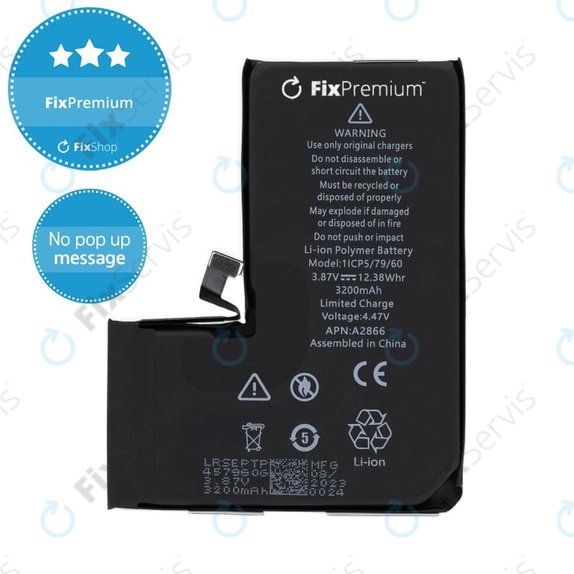 Batéria pre iPhone 14 Pro, 3200mAh, DIAGNOSTIC