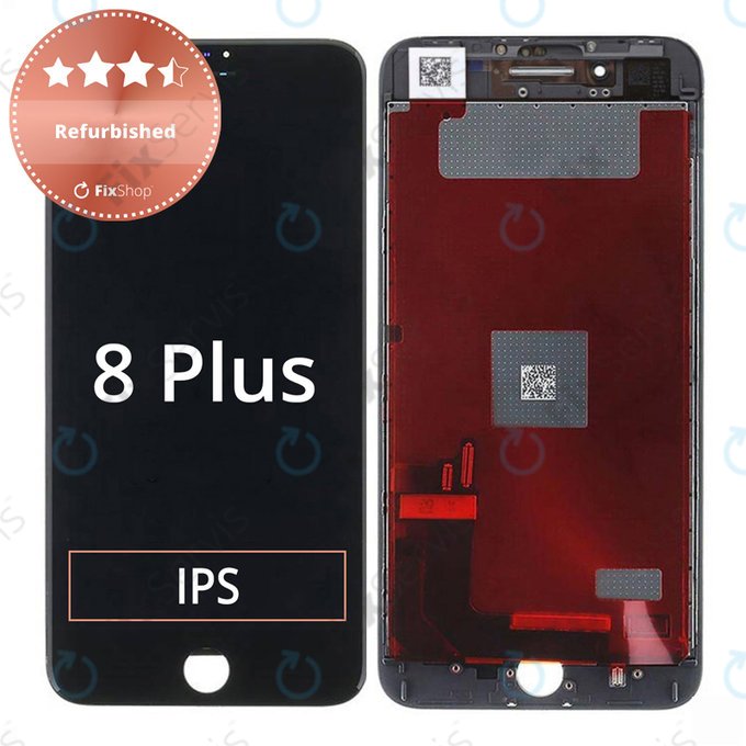 Apple iPhone 8 Plus - LCD Displej + Dotykové Sklo + Rám (Black) Refurbished