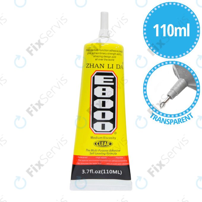 Adhesive Lepidlo E8000 - 110ml (Transparentná)