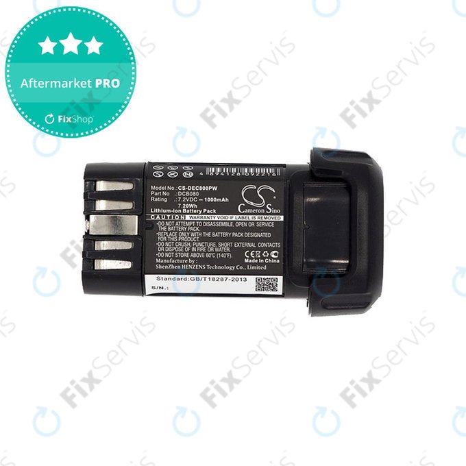 Batéria pre Dewalt Dcb095, Dewalt Dcf680, 1000mAh, Li-Ion, 7.2V, DCB080, HQ