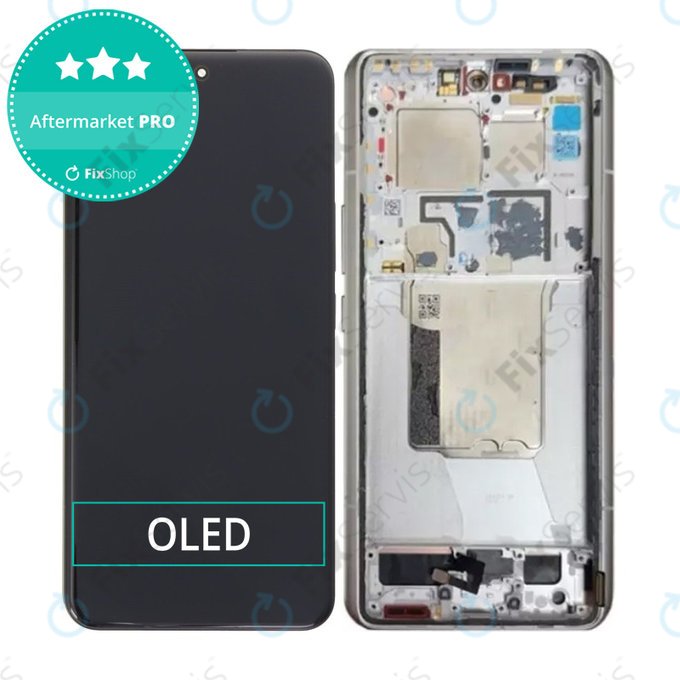 Xiaomi 14 Ultra - LCD Displej + Dotykové Sklo + Rám (White) OLED