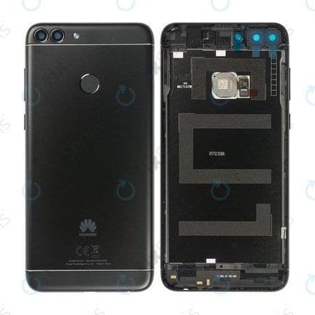 Huawei P Smart FIG-L31 - Batériový Kryt + Senzor Odtlačku Prsta (Black) - 02351TEF, 02351STS, 02352NCC Genuine Service Pack