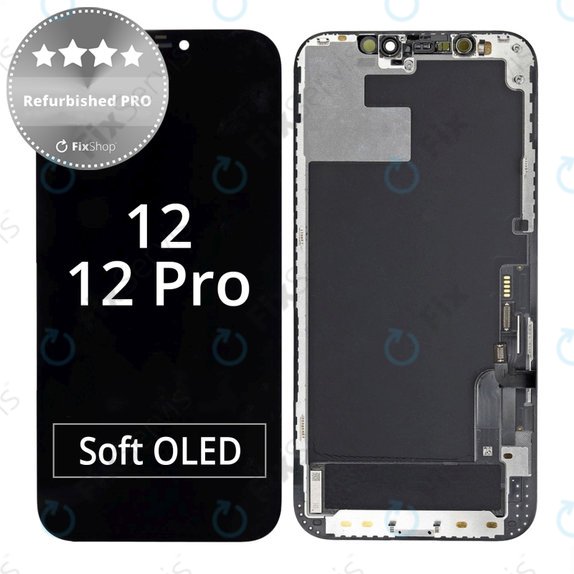 Apple iPhone 12, 12 Pro - LCD Displej + Dotykové Sklo + Rám Refurbished PRO