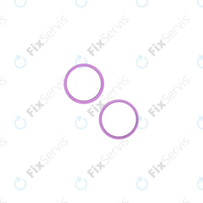 Apple iPhone 14, 14 Plus - Rám Sklíčka Zadnej Kamery (Purple) - 2ks