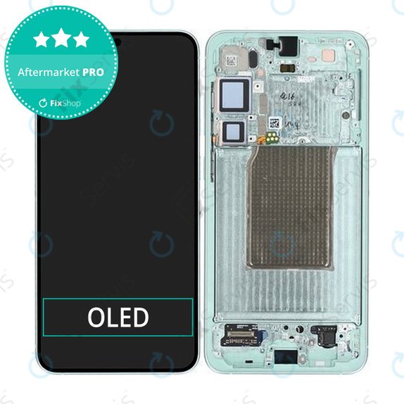 Samsung Galaxy S25 Plus - LCD Displej + Dotykové Sklo + Rám (Mint) OLED