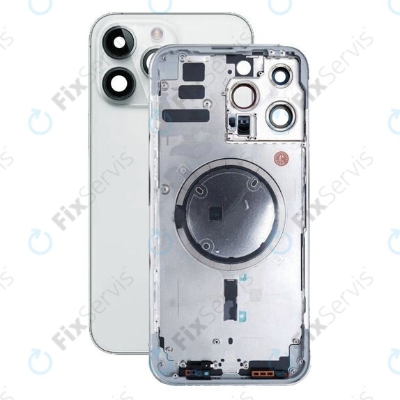Apple iPhone 14 Pro Max - Zadný Housing (Silver)