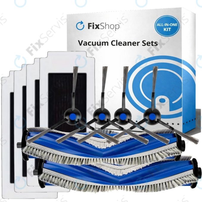 Sada náhradných dielov pre Ecovacs Omni T30 (2x Hlavná kefa, 4x Filter, 4x Bočná kefa)