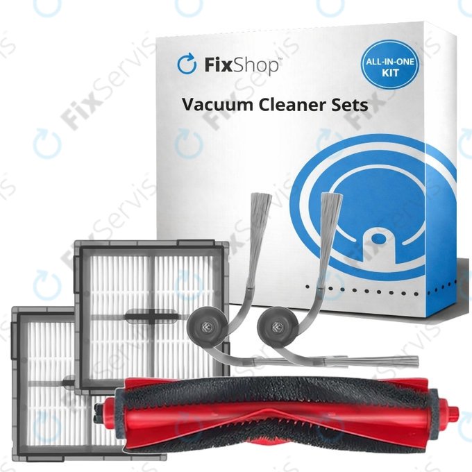 Sada náhradných dielov pre Xiaomi Roborock Q10 VF, Q10 VF+, S8 Pro, S8 Pro Plus (1x Hlavná kefa, 2x Filter, 2x Bočná kefa)