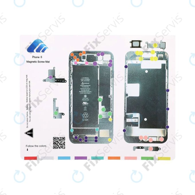 Magnetický Organizér Skrutiek So Schémou (iPhone 8)