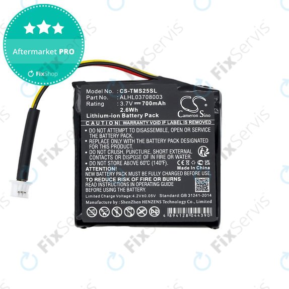 Batéria pre TomTom Star 20, 700mAh, Li-Ion, 3.7V, ALHL03708003, HQ