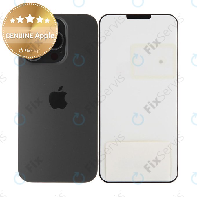 Sklo Zadného Housingu pre iPhone 15 Pro | Black Titanium | 661-35700 | Genuine Apple