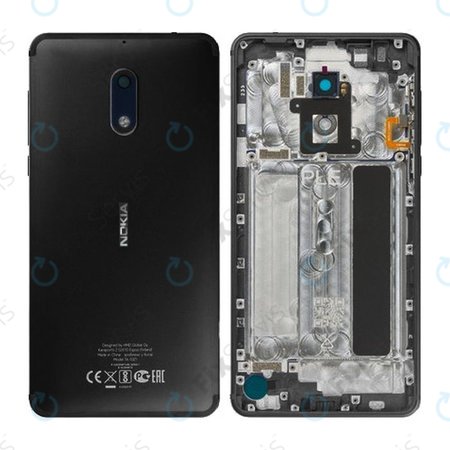 Nokia 6 - Batériový kryt (Čierna) - 20PLEBW0033
