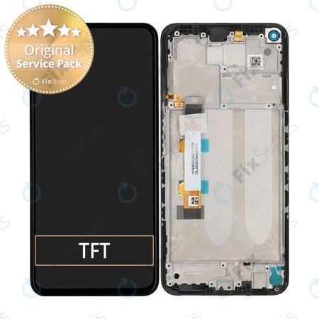 Xiaomi Redmi Note 9T 5G - LCD Displej + Dotykové Sklo + Rám (Nightfall Black) - 5600030J2200 Genuine Service Pack