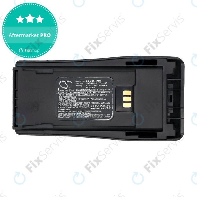 Batéria pre Motorola CP, EP, GP, PM-series, 2500mAh, Ni-MH, 7.5V, PMNN4081, HQ