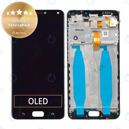 Asus Zenfone 4 Max ZC520KL (X00HD) - LCD Displej + Dotykové Sklo + Rám (Black) Genuine Service Pack