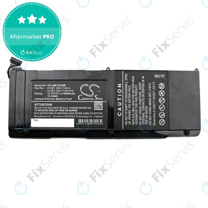 Apple MacBook Pro 17" A1297 (Mid 2010 - Late 2011) - Batéria A1383 6900mAh HQ