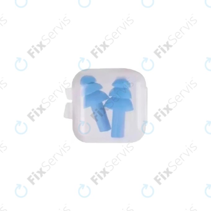 Mäkké silikónové štuple do uší, modré, pár