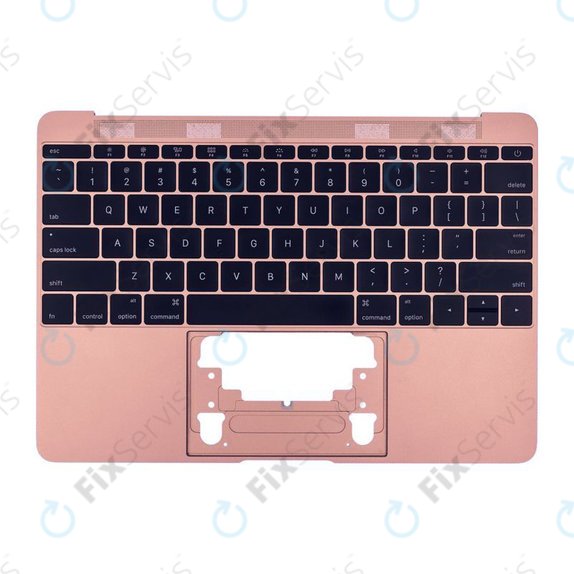 Apple MacBook 12" A1534 (Early 2015 - Mid 2017) - Horný Rám Klávesnice + Klávesnica US (Rose Gold)