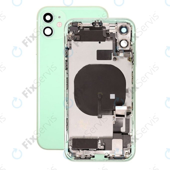 Apple iPhone 11 - Zadný Housing s Malými Dielmi (Green)