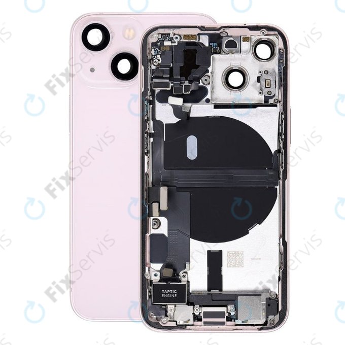 Apple iPhone 13 Mini - Zadný Housing s Malými Dielmi (Pink)