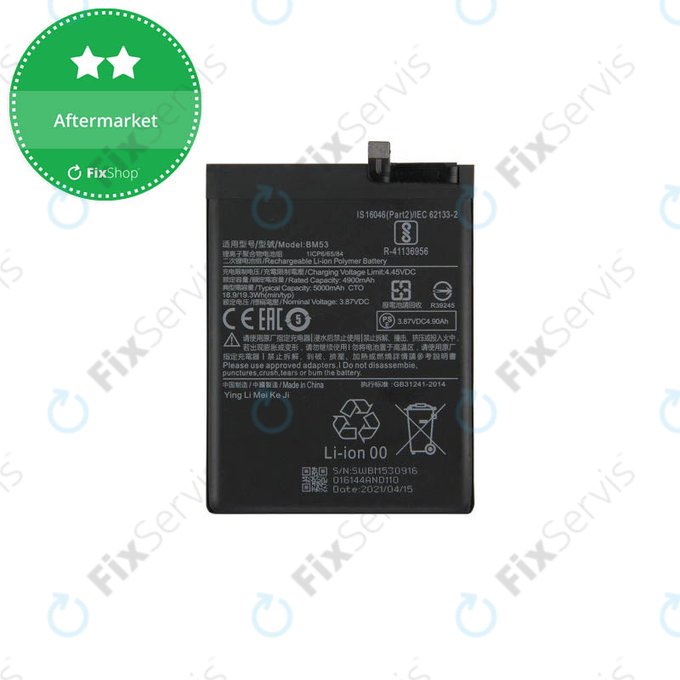 Xiaomi Mi 10T 5G, Mi 10T Pro 5G - Batéria BM53 5000mAh