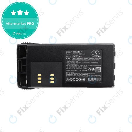 Batéria pre Motorola GP, HT, MTX, Pro, 2600mAh, Li-Ion, 7.4V, HNN9008A, HQ
