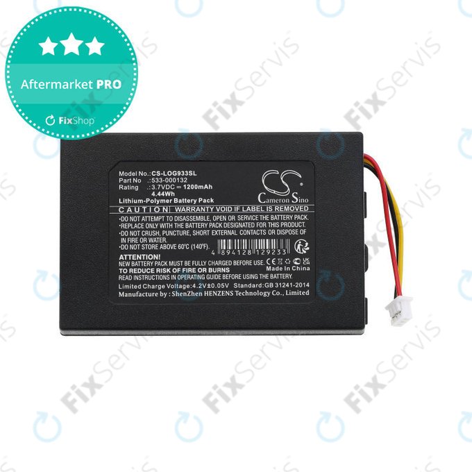 Batéria pre Logitech G533, G933, 1200mAh, Li-Pol, 3.7V, 533-000132, HQ