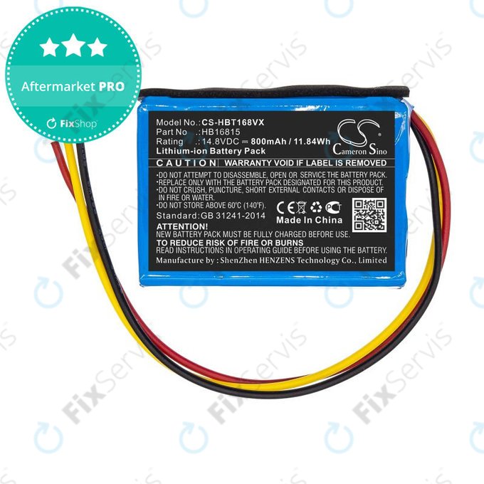 Batéria pre Hobot 168, 188, 198, 268, 288, 298, 368, 388, 800mAh, Li-Ion, 14.8V, HB16815, HQ