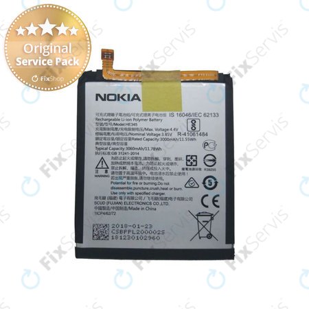 Nokia 6.1 - Batéria HE345 3000mAh - BPPL200002S Genuine Service Pack
