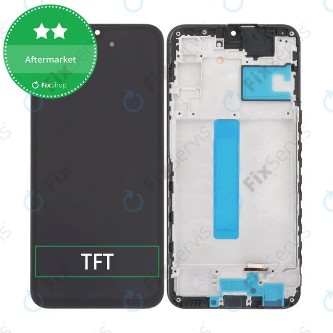 Samsung Galaxy A25 A256B - LCD Displej + Dotykové Sklo + Rám (Brave Black) TFT