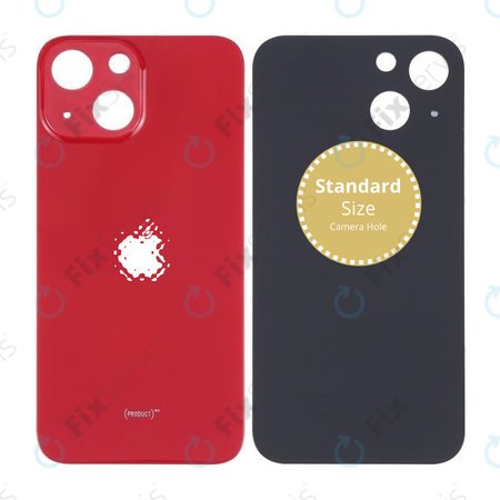 Apple iPhone 13 Mini - Sklo Zadného Housingu (Red)