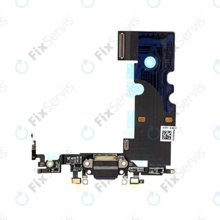 Apple iPhone 8 - Nabíjací Konektor + Flex Kábel (Black)
