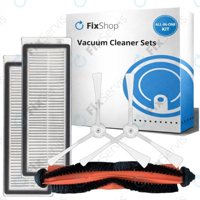 Sada náhradných dielov pre Xiaomi Mi Robot Vacuum Mop Essential (Mijia G1) (1x Hlavná kefa, 2x Filter, 2x Bočná kefa)