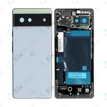 Google Pixel 6 - Zadný Housing (Sorta Seafoam) - G949-00179-01 Genuine Service Pack