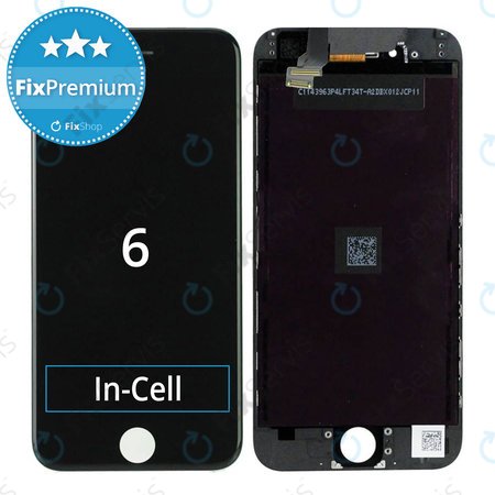 Apple iPhone 6 - LCD Displej + Dotykové Sklo + Rám (Black) In-Cell FixPremium