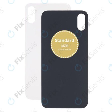 Apple iPhone XS - Sklo Zadného Housingu (Silver)