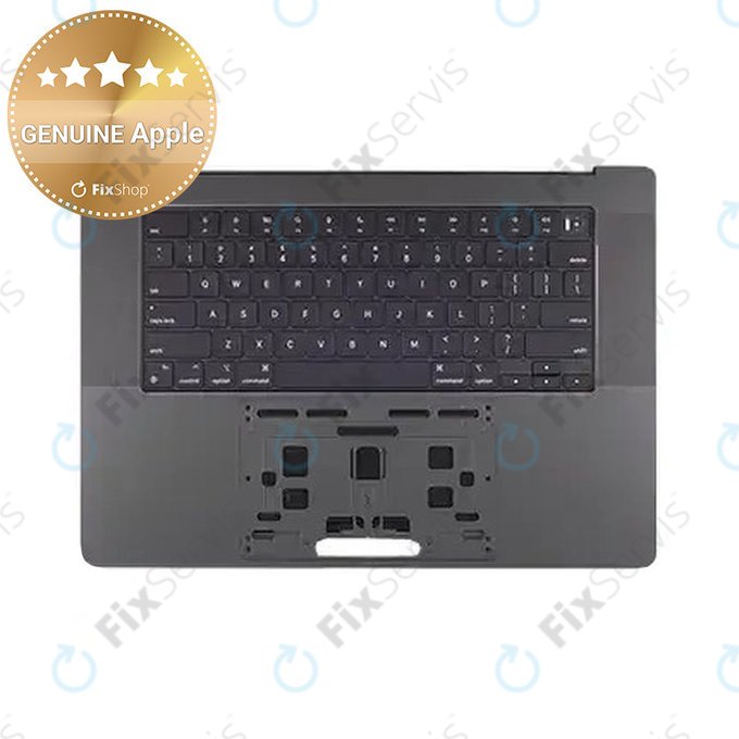 Horný rám klávesnice pre MacBook Pro 16", A3403 (2024), s klávesnicou US a batériou, Space Black, 661-42823, Genuine Apple
