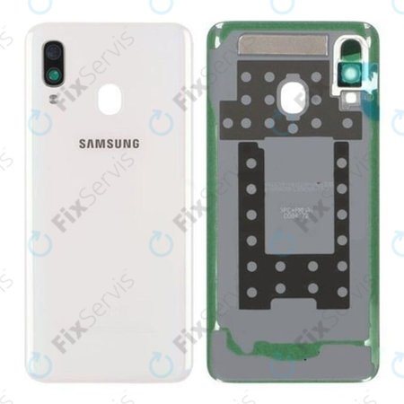 Samsung Galaxy A40 A405F - Batériový Kryt (White) - GH82-19406B Genuine Service Pack