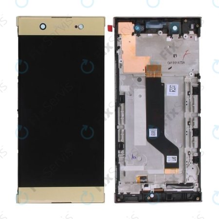 Sony Xperia XA1 Ultra G3221 - LCD Displej + Dotykové Sklo + Rám (Zlatá) - 78PB3400030, 78PB3400110