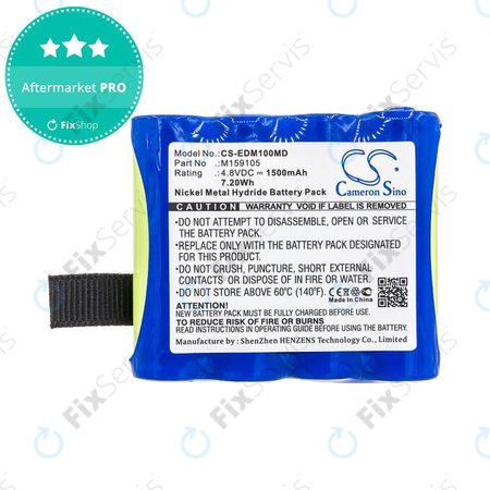 Batéria pre Edan Cs-01, Edan H100, Edan H100b, Edan H100n, 1500mAh, Ni-MH, 4.8V, 4XNR49AA1500P, HQ